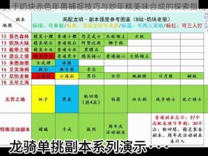 关于奶块赤色年兽捕捉技巧与炒年糕美味合成的探索指南