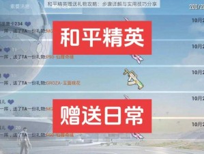 和平精英赠送礼物攻略：步骤详解与实用技巧分享