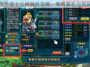 龙腾传世道士元神融合攻略：策略解析与搭配指南