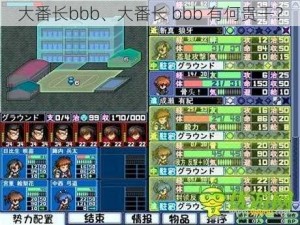 大番长bbb、大番长 bbb 有何贵干？