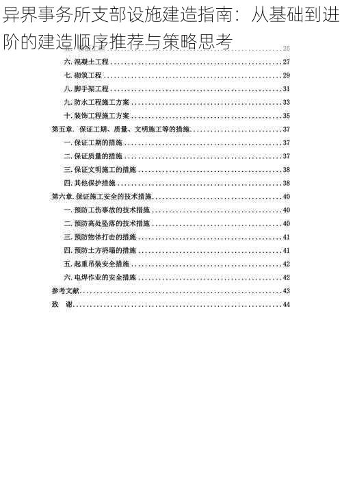 异界事务所支部设施建造指南：从基础到进阶的建造顺序推荐与策略思考