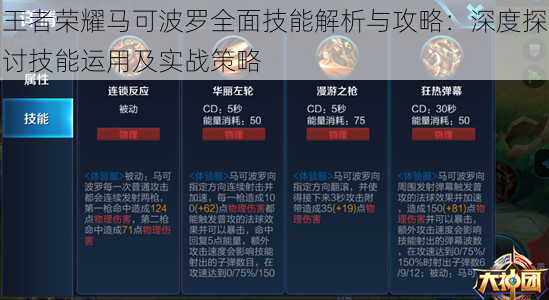 王者荣耀马可波罗全面技能解析与攻略：深度探讨技能运用及实战策略