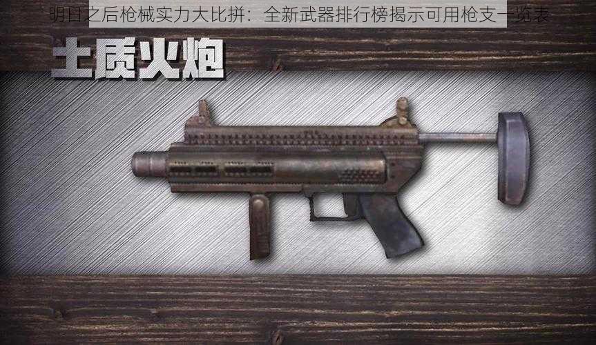 明日之后枪械实力大比拼：全新武器排行榜揭示可用枪支一览表