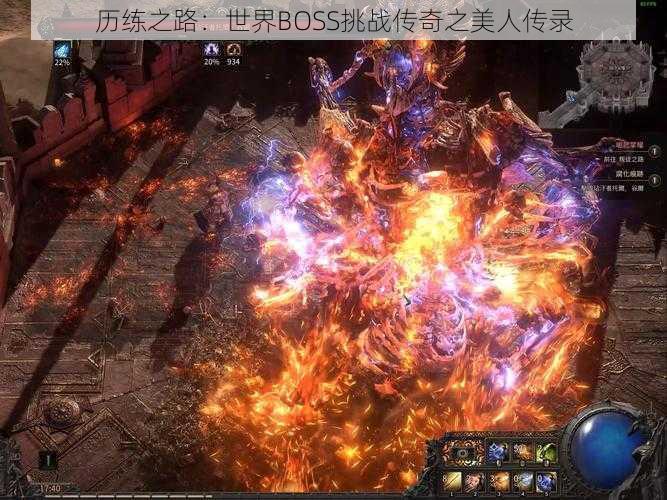 历练之路：世界BOSS挑战传奇之美人传录