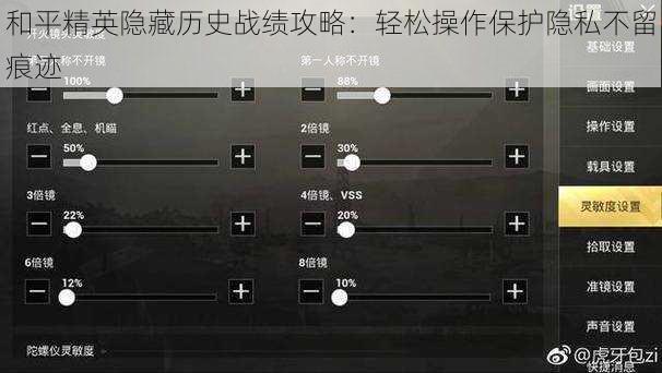 和平精英隐藏历史战绩攻略：轻松操作保护隐私不留痕迹