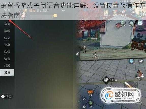 楚留香游戏关闭语音功能详解：设置位置及操作方法指南