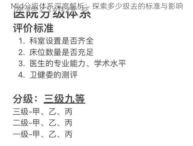 Mld分级体系深度解析：探索多少级去的标准与影响