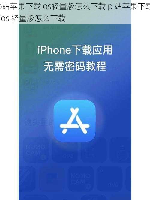 p站苹果下载ios轻量版怎么下载 p 站苹果下载 ios 轻量版怎么下载