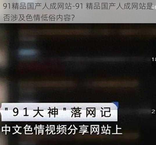 91精品国产人成网站-91 精品国产人成网站是否涉及色情低俗内容？