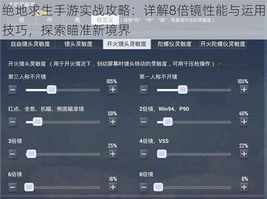 绝地求生手游实战攻略：详解8倍镜性能与运用技巧，探索瞄准新境界