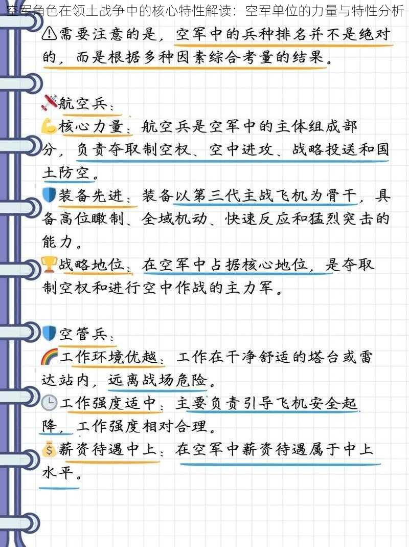 空军角色在领土战争中的核心特性解读：空军单位的力量与特性分析