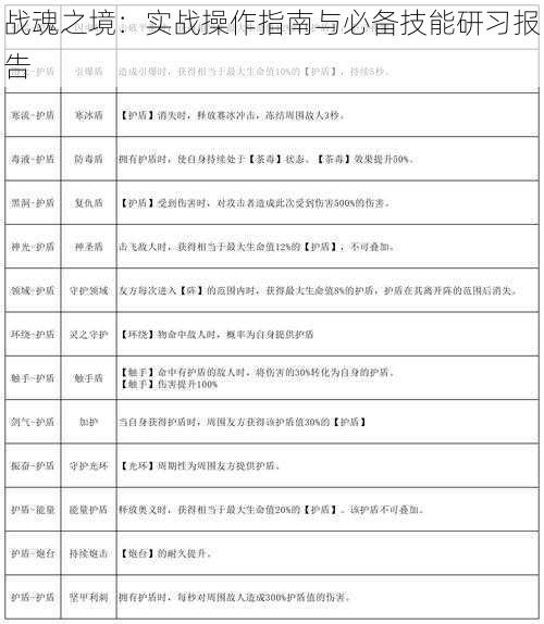 战魂之境：实战操作指南与必备技能研习报告